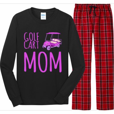 Funny Golf Cart Mom Saying Gift Long Sleeve Pajama Set