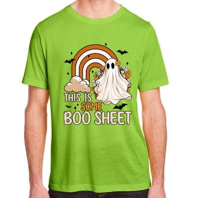 Funny Ghost Costume For Halloween This Is Some Boo Sheet Adult ChromaSoft Performance T-Shirt