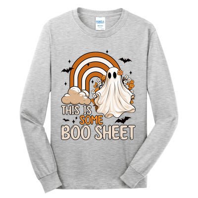 Funny Ghost Costume For Halloween This Is Some Boo Sheet Tall Long Sleeve T-Shirt