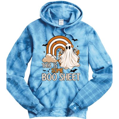 Funny Ghost Costume For Halloween This Is Some Boo Sheet Tie Dye Hoodie