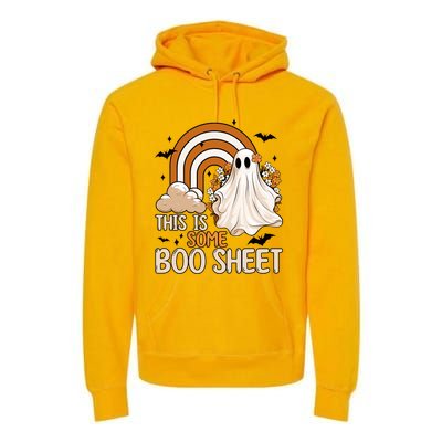 Funny Ghost Costume For Halloween This Is Some Boo Sheet Premium Hoodie