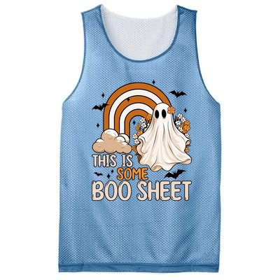 Funny Ghost Costume For Halloween This Is Some Boo Sheet Mesh Reversible Basketball Jersey Tank