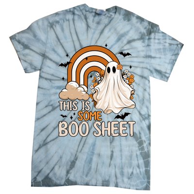 Funny Ghost Costume For Halloween This Is Some Boo Sheet Tie-Dye T-Shirt