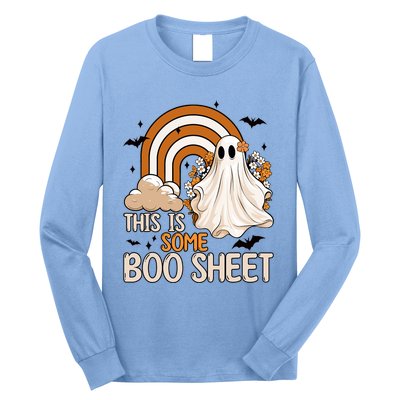 Funny Ghost Costume For Halloween This Is Some Boo Sheet Long Sleeve Shirt