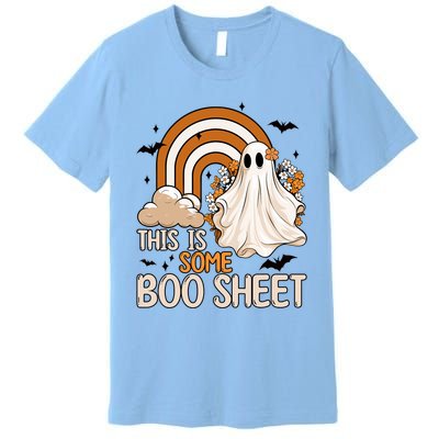 Funny Ghost Costume For Halloween This Is Some Boo Sheet Premium T-Shirt