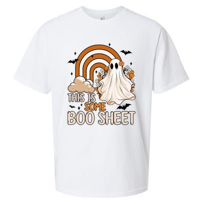 Funny Ghost Costume For Halloween This Is Some Boo Sheet Sueded Cloud Jersey T-Shirt