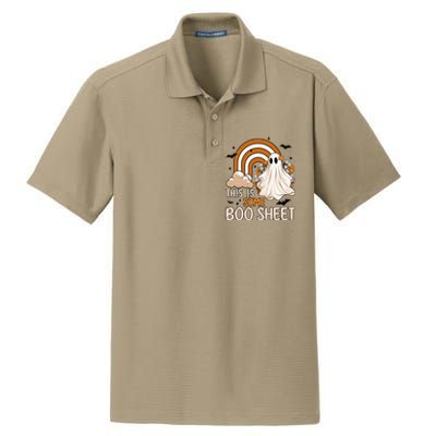 Funny Ghost Costume For Halloween This Is Some Boo Sheet Dry Zone Grid Polo