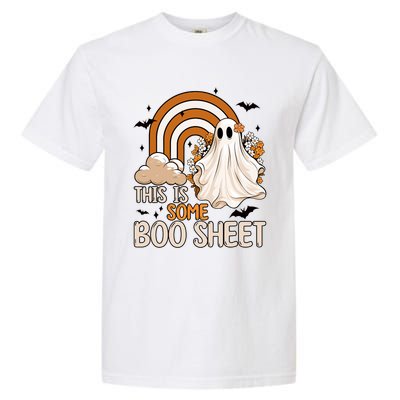 Funny Ghost Costume For Halloween This Is Some Boo Sheet Garment-Dyed Heavyweight T-Shirt