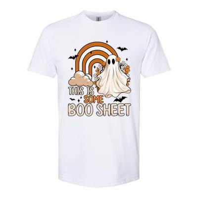 Funny Ghost Costume For Halloween This Is Some Boo Sheet Softstyle CVC T-Shirt