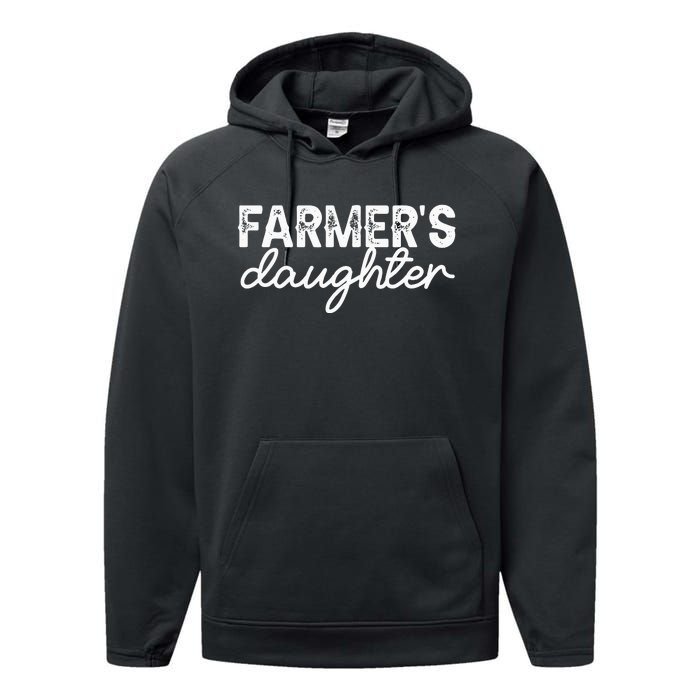 Farm Girl Country Southern Farmers Daughter Farm Farmer Performance Fleece Hoodie