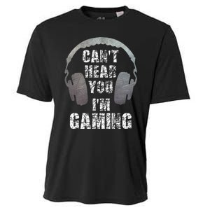 Funny Gamer Can't Hear You I'm Gaming Cooling Performance Crew T-Shirt