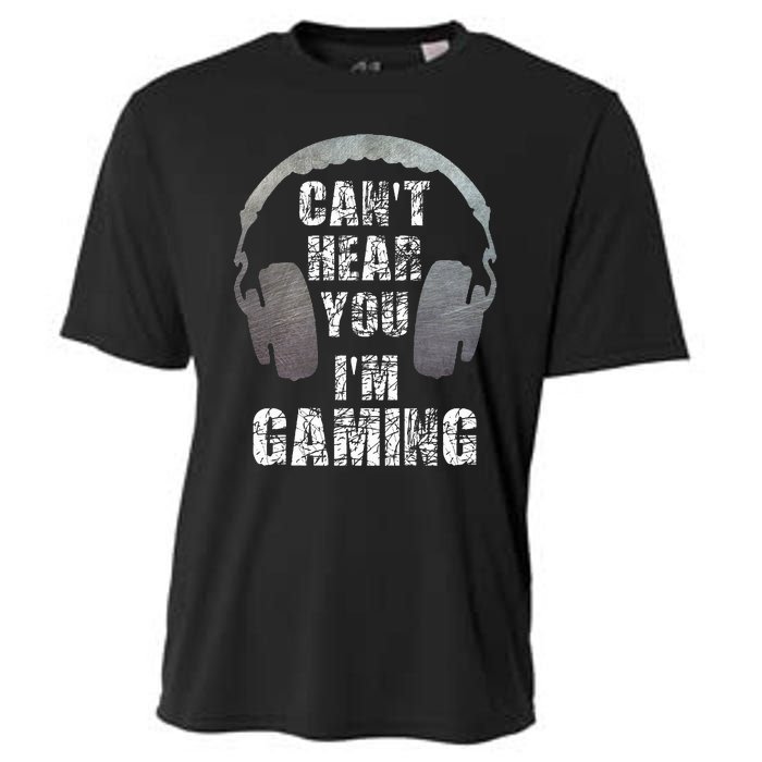 Funny Gamer Can't Hear You I'm Gaming Cooling Performance Crew T-Shirt