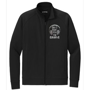 Funny Gamer Can't Hear You I'm Gaming Stretch Full-Zip Cadet Jacket