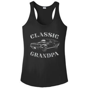 Funny Grandpa Classic Car Graphic Ladies PosiCharge Competitor Racerback Tank