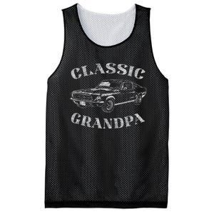 Funny Grandpa Classic Car Graphic Mesh Reversible Basketball Jersey Tank