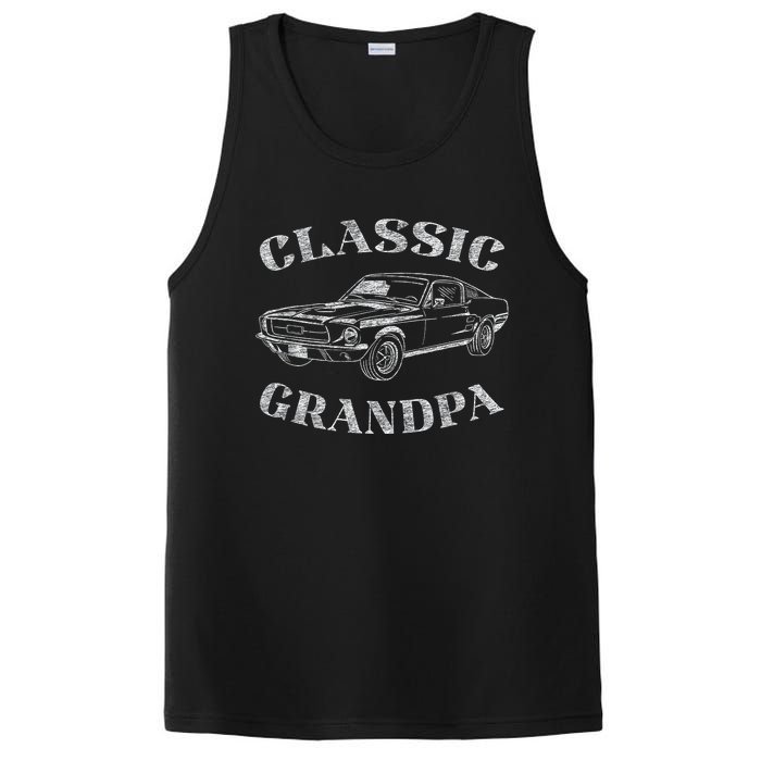 Funny Grandpa Classic Car Graphic PosiCharge Competitor Tank