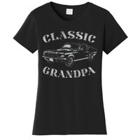 Funny Grandpa Classic Car Graphic Women's T-Shirt