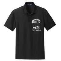 Funny Golf Cart See Me Rollin They Hatin Golf Humor Dry Zone Grid Polo