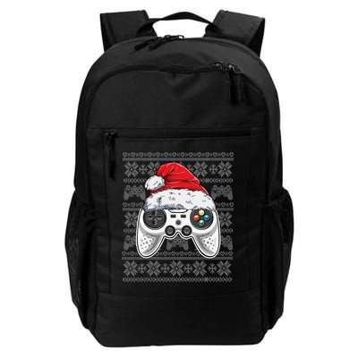 Funny Gamer Controller Gaming Gift Boys Christmas Santa Hat Backpack