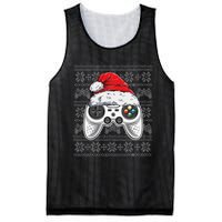 Funny Gamer Controller Gaming Gift Boys Christmas Santa Hat Mesh Reversible Basketball Jersey Tank