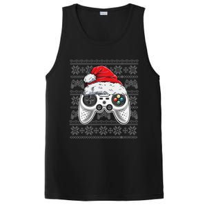 Funny Gamer Controller Gaming Gift Boys Christmas Santa Hat PosiCharge Competitor Tank