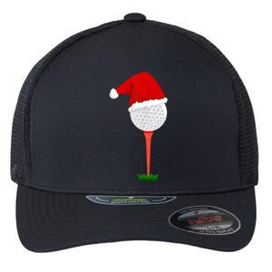 Funny Golfing Christmas Holiday Golf Ball Flexfit Unipanel Trucker Cap