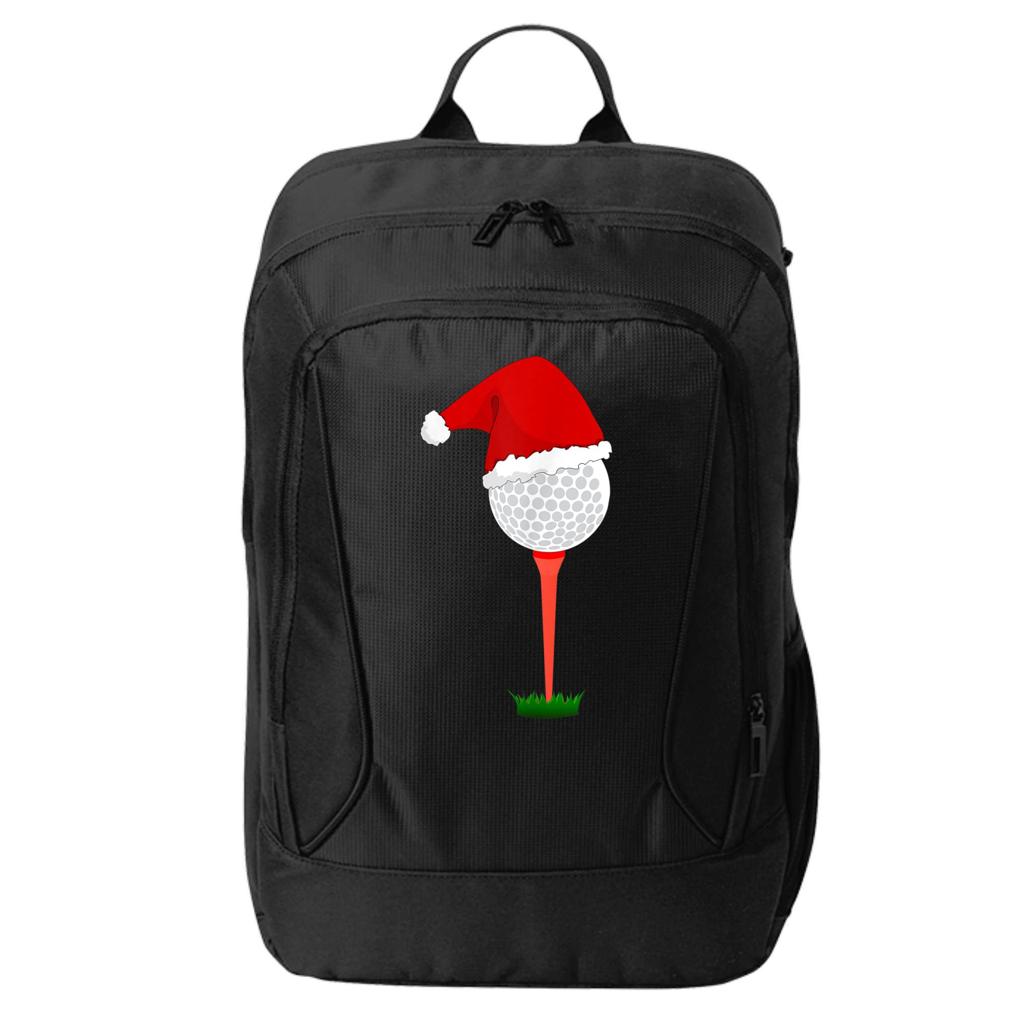 Funny Golfing Christmas Holiday Golf Ball City Backpack