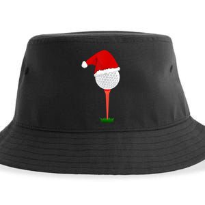 Funny Golfing Christmas Holiday Golf Ball Sustainable Bucket Hat