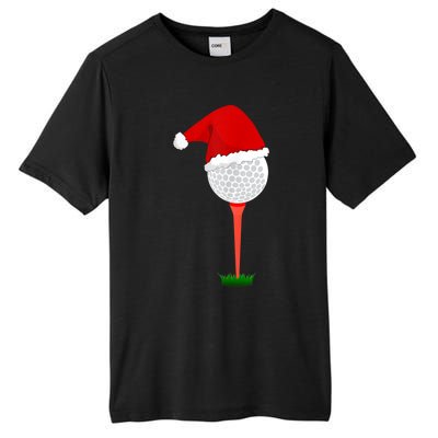 Funny Golfing Christmas Holiday Golf Ball Tall Fusion ChromaSoft Performance T-Shirt