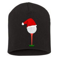 Funny Golfing Christmas Holiday Golf Ball Short Acrylic Beanie