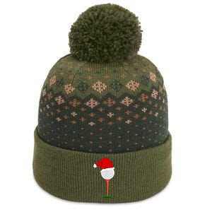 Funny Golfing Christmas Holiday Golf Ball The Baniff Cuffed Pom Beanie