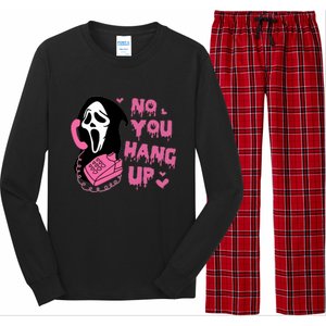 Funny Ghost Calling Halloween Costume No You Hang Up Gift Long Sleeve Pajama Set