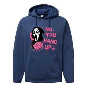 Funny Ghost Calling Halloween Costume No You Hang Up Gift Performance Fleece Hoodie