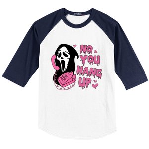 Funny Ghost Calling Halloween Costume No You Hang Up Gift Baseball Sleeve Shirt