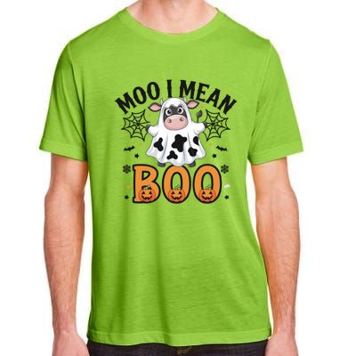 Funny Ghost Cow Moo I Mean Boo Cute Cow Halloween Gift Adult ChromaSoft Performance T-Shirt