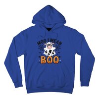 Funny Ghost Cow Moo I Mean Boo Cute Cow Halloween Gift Hoodie