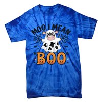 Funny Ghost Cow Moo I Mean Boo Cute Cow Halloween Gift Tie-Dye T-Shirt