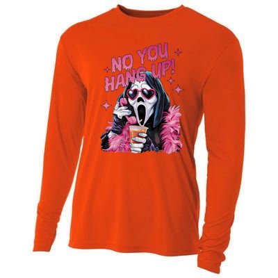 Funny Ghost Calling Halloween No You Hang Up Gift Cooling Performance Long Sleeve Crew