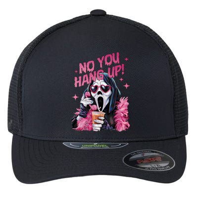 Funny Ghost Calling Halloween No You Hang Up Gift Flexfit Unipanel Trucker Cap