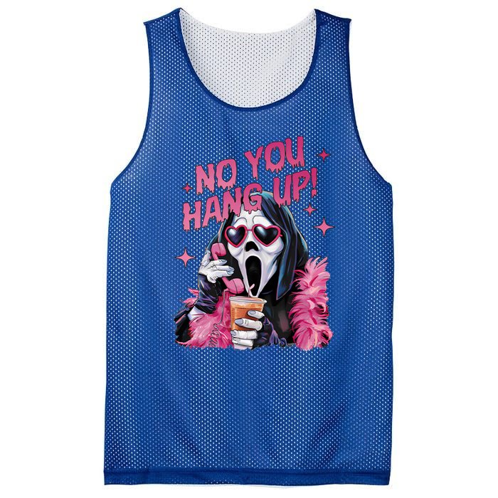 Funny Ghost Calling Halloween No You Hang Up Gift Mesh Reversible Basketball Jersey Tank