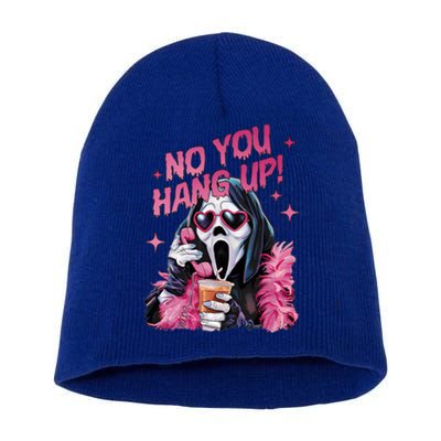 Funny Ghost Calling Halloween No You Hang Up Gift Short Acrylic Beanie