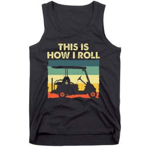 Funny Golf Cart Design For Golfer Golf Lover Tank Top