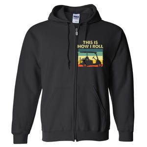 Funny Golf Cart Design For Golfer Golf Lover Full Zip Hoodie