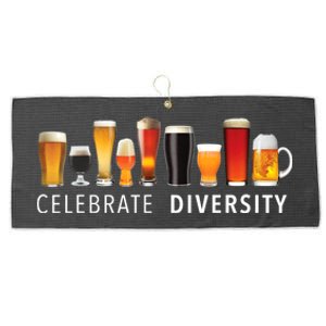 Funny Gift Celebrate Diversity Craft Beer Ing Gift Large Microfiber Waffle Golf Towel