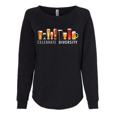 Funny Gift Celebrate Diversity Craft Beer Ing Gift Womens California Wash Sweatshirt