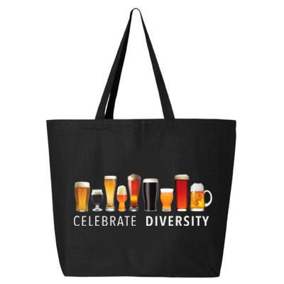 Funny Gift Celebrate Diversity Craft Beer Ing Gift 25L Jumbo Tote