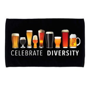 Funny Gift Celebrate Diversity Craft Beer Ing Gift Microfiber Hand Towel