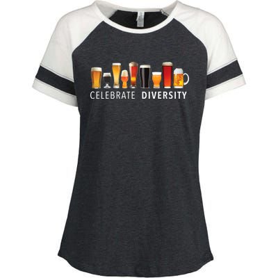 Funny Gift Celebrate Diversity Craft Beer Ing Gift Enza Ladies Jersey Colorblock Tee