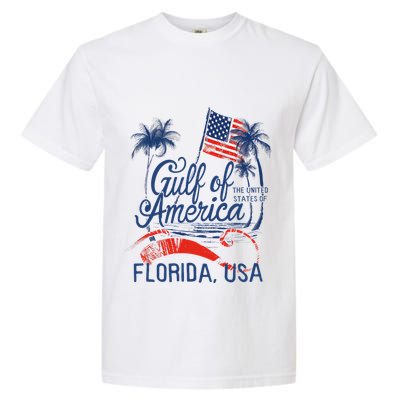 Florida Gulf Coast Of America Funny Donald Trump Usa Patriot Garment-Dyed Heavyweight T-Shirt