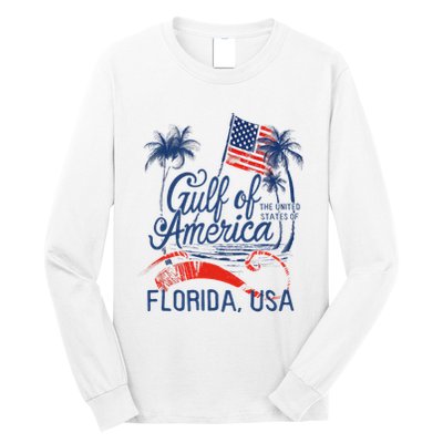 Florida Gulf Coast Of America Funny Donald Trump Usa Patriot Long Sleeve Shirt